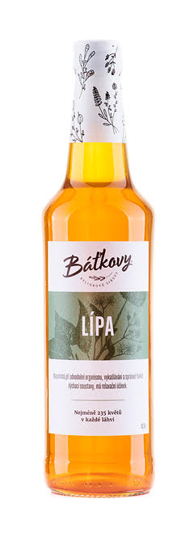 Obrázek Lipový nápojový koncentrát 0,5l Baťkovy sirupy