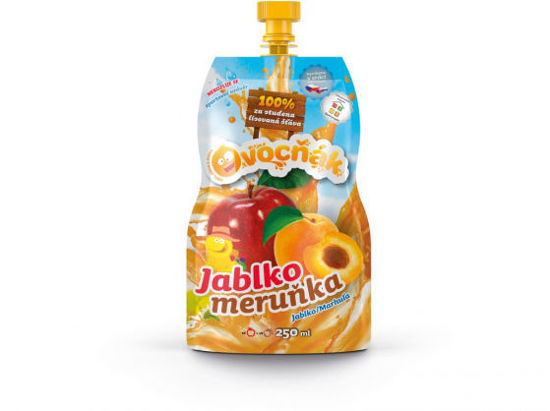 Obrázek Mošt jablko meruňka 250ml Ovocňák
