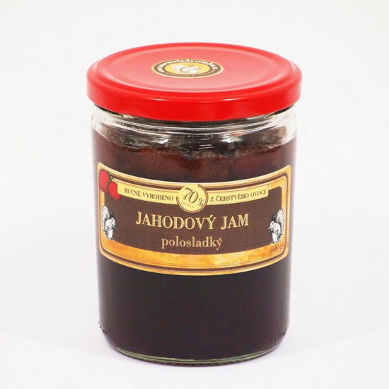 Obrázek Jahodový jam polosladký 400g Banovský Mlýn