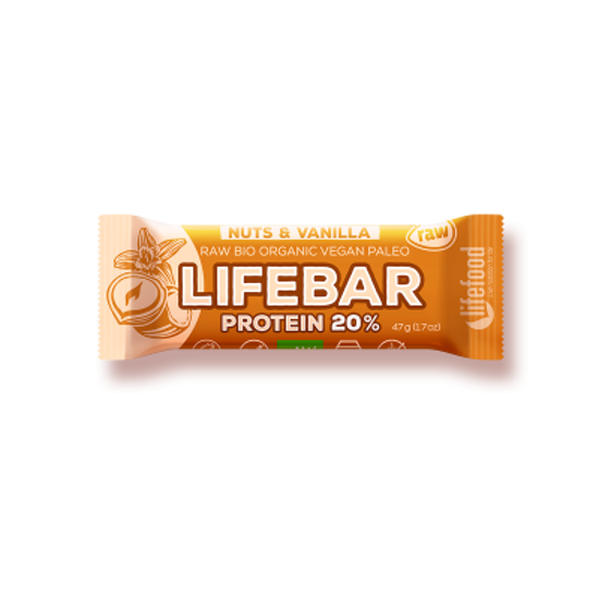 Obrázek Lifebar protein Nuts a Vanilla 47g BIO