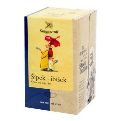 Obrázek Šípek - ibišek BIO porcovaný čaj 54g SONNENTOR