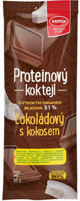 Obrázek Proteinový koktejl čokoládový s kokosem 30g Semix