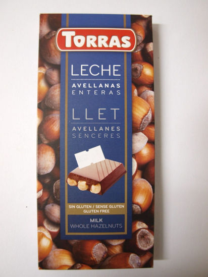 Obrázek Mléčná čokoláda s lískovými ořechy 200g Deleos