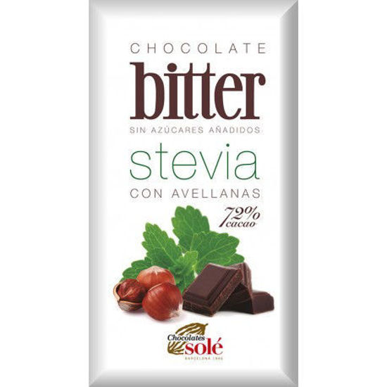 Obrázek Hořká čokoláda s lískovými oříšky Stevie Sole 100g