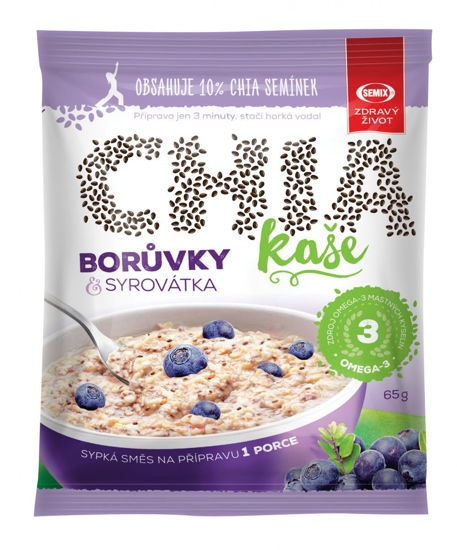 Obrázek Ovesná kaše chia s borůvkami 65g Semix