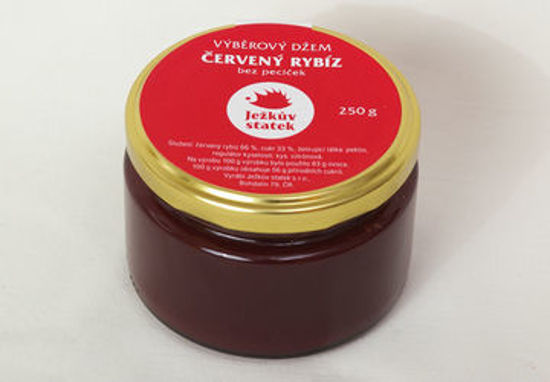 Obrázek Červený rybíz džem 250gr Ježkův statek
