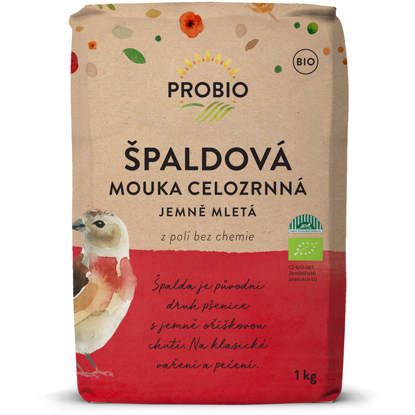 Obrázek Celozrnná mouka špaldová jemně mletá BIO 1kg Pro Bio