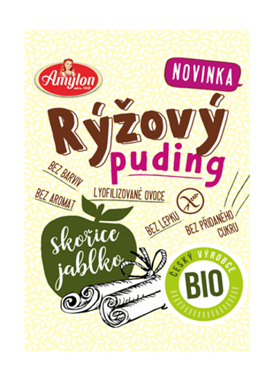 Obrázek Bio puding jablko a skořice 40g Amylon