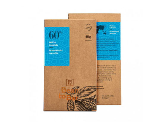 Obrázek Mléčná čokoláda Dominikánská republika 60% 45g Janek