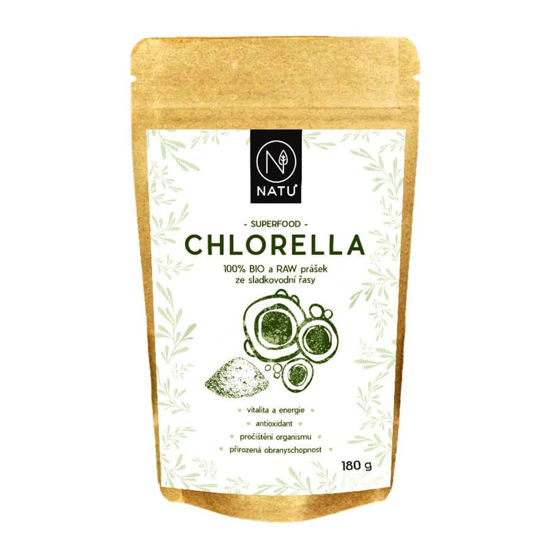 Obrázek Chlorella BIO prášek 180g Natu