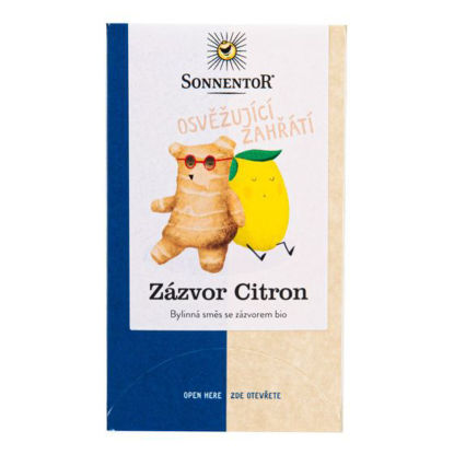 Obrázek Zázvor Citron Bio Sonnentor 32,4g dvoukomorový