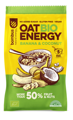 Obrázek Bombus oat Bio energy banán a kokos 65g