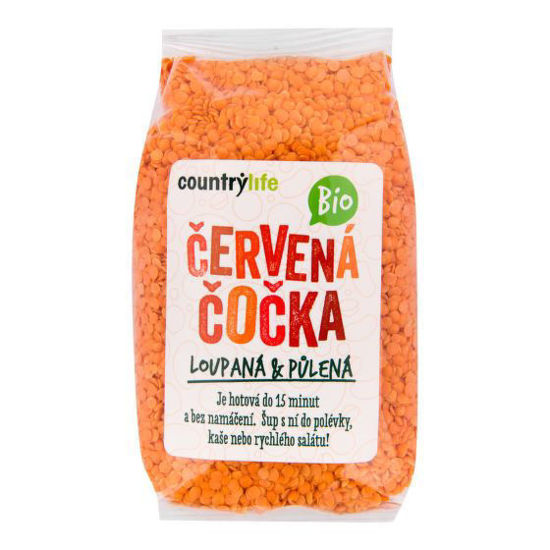 Obrázek Čočka červená půlená BIO 500g Country Life