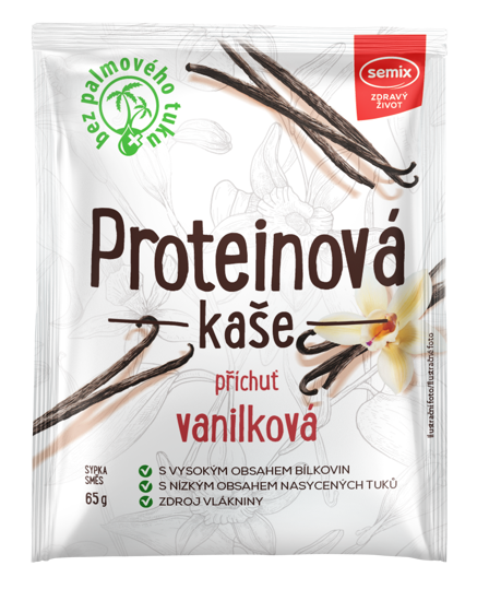 Obrázek Proteinová kaše vanilková 65g Semix
