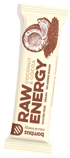 Obrázek Raw energy kakao + kokos 50g DM Hermes