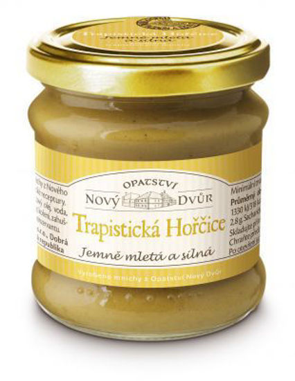 Obrázek Trapistická hořčice 190g Nový Dvůr