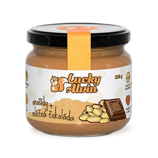 Obrázek Peanut butter mléčná čokoláda Alvin 330g