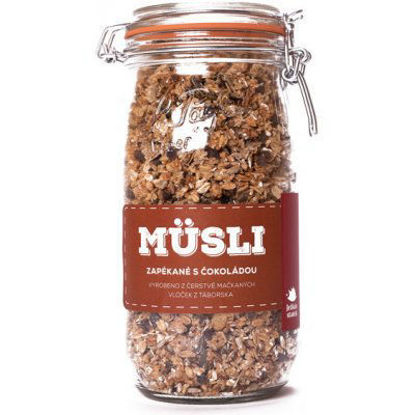 Obrázek Musli dárkové zapékané s čokoládou 600g Ježkův statek