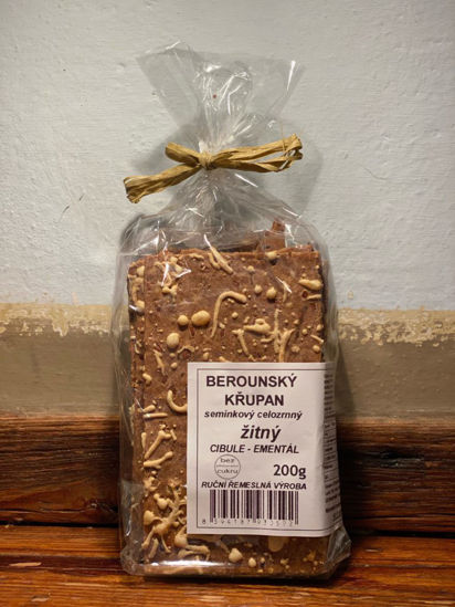 Obrázek Berounský křupan žitný cibule - ementál 200g