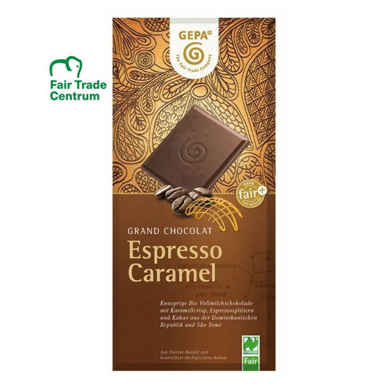 Obrázek Mléčná čokoláda Espresso karamel 100g