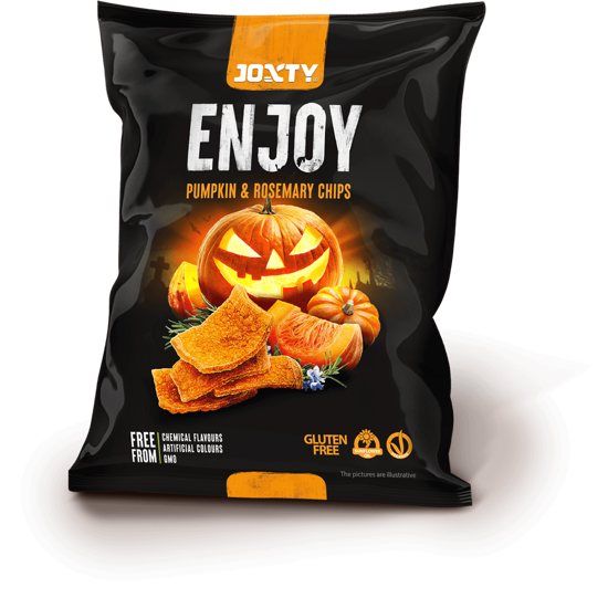 Obrázek Halloween Fried dýně a rozmarýn 120g Enjoy Chips