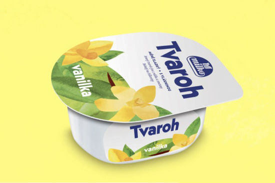 Obrázek Milko tvaroh s vlákninou vanilka 140g Milko