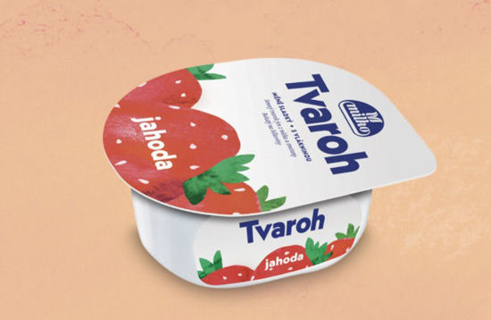 Obrázek Milko tvaroh s vlákninou jahoda 140g Milko