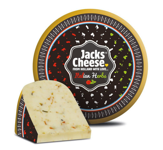 Obrázek Gouda kozí mladá s italskými bylinkami Kg La Fella