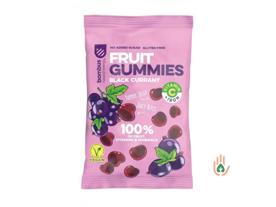 Obrázek Bombus fruit energy Black currant 35g Gummies