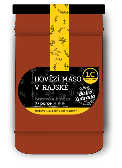 Obrázek Hovězí maso v rajské Low Carb 700ml Bistrovky