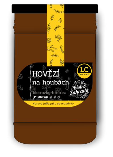 Obrázek Hovězí na houbách Low Carb 700ml Bistrovky