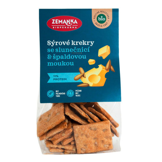 Obrázek BIO krekry se sýrem 100g Zemanka