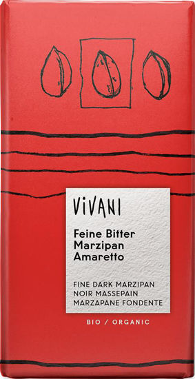 Obrázek Hořká čokoláda Marcipán a amaretto BIO 100g Vivani
