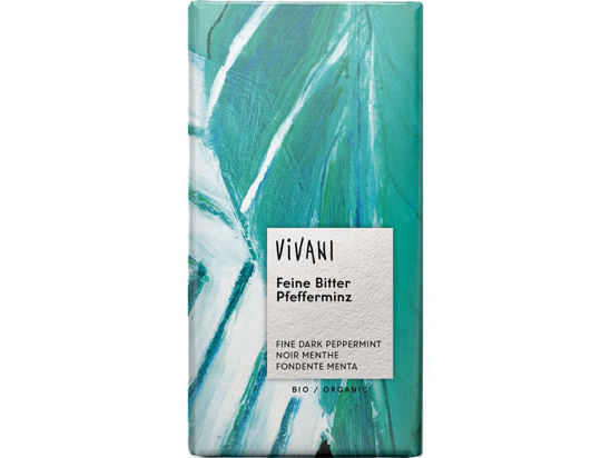 Obrázek Hořká čokoláda s mátou BIO 100g Vivani