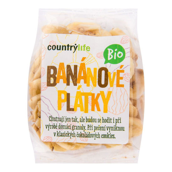Obrázek Bananove chipsy 100g Bio Country life