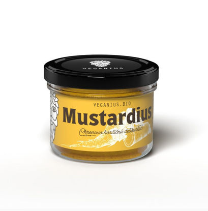 Obrázek //Mustardius Bio hořčice 220g křenovo horčicová Veganius