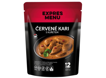 Obrázek Červené kari s kuřetem 600g Expres Menu
